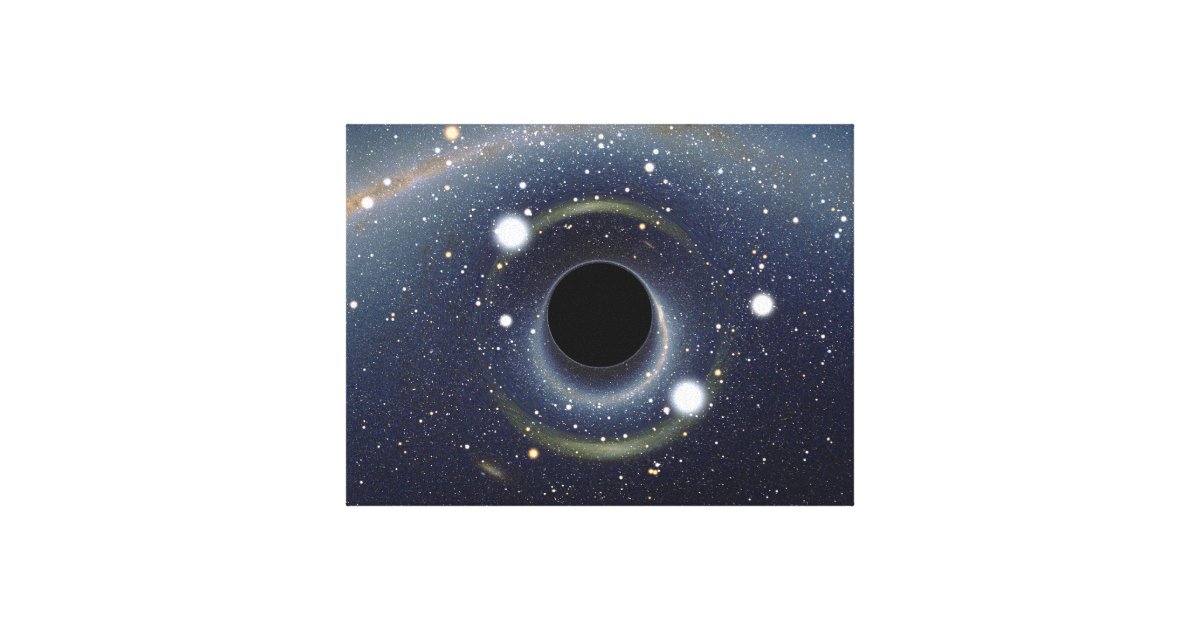 Black Hole Einstein Ring NASA Canvas Print | Zazzle.com