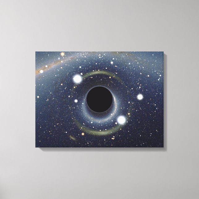Black Hole Einstein Ring NASA Canvas Print (Front)
