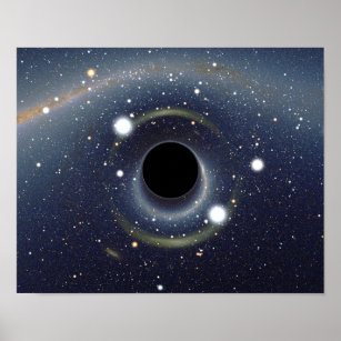 Black Hole Einstein Ring NASA Poster