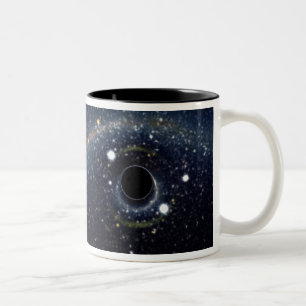 Black Hole Einstein Ring NASA Two-Tone Coffee Mug