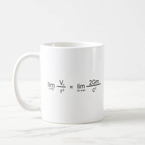 Black Hole Equation  Coffee Mug