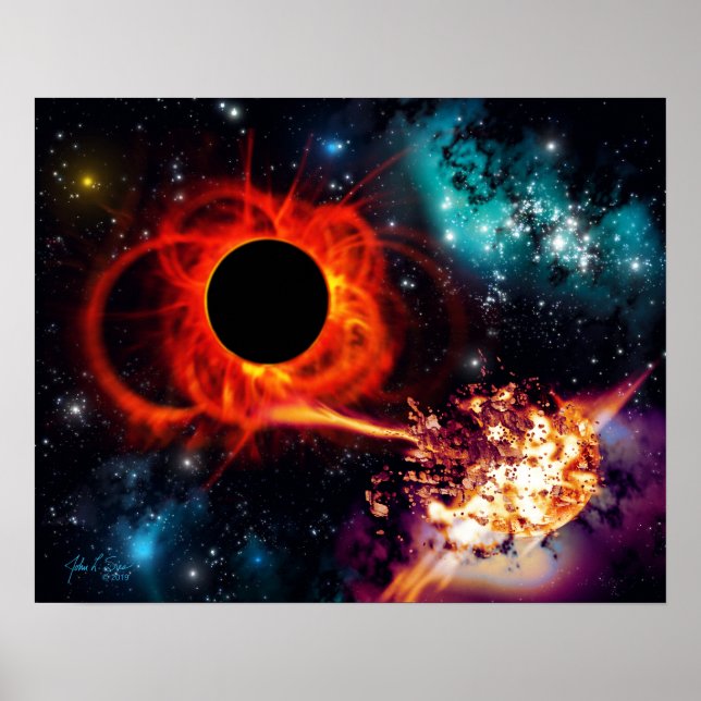 Black Hole Feeding (20 x 16) Poster (Front)