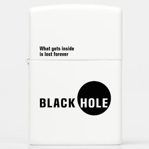 Black hole funny elegant customizable zippo lighter