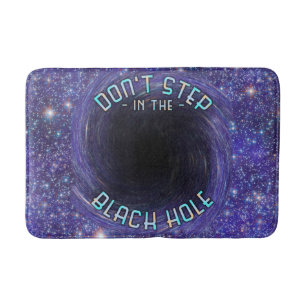 Black Hole Funny Outer Space Astronomy Novelty Bathroom Mat