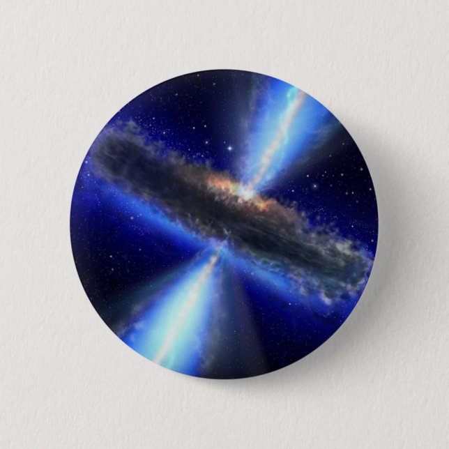 black-hole-galaxy pinback button (Front)
