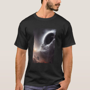 Black Hole In A Galaxy Universe Space Science T-Shirt