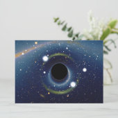 Black hole in front of the Large Magellanic Cloud (Standing Front)