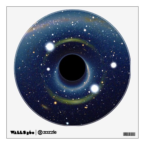 Black hole in front of the Large Magellanic Cloud Wall Sticker