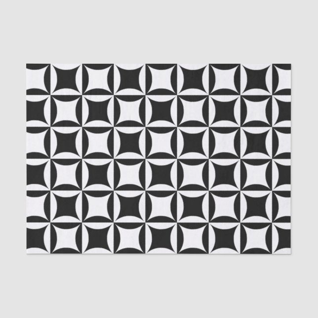 Black Hole in the Barn Door Pattern Tissue Paper (Front)