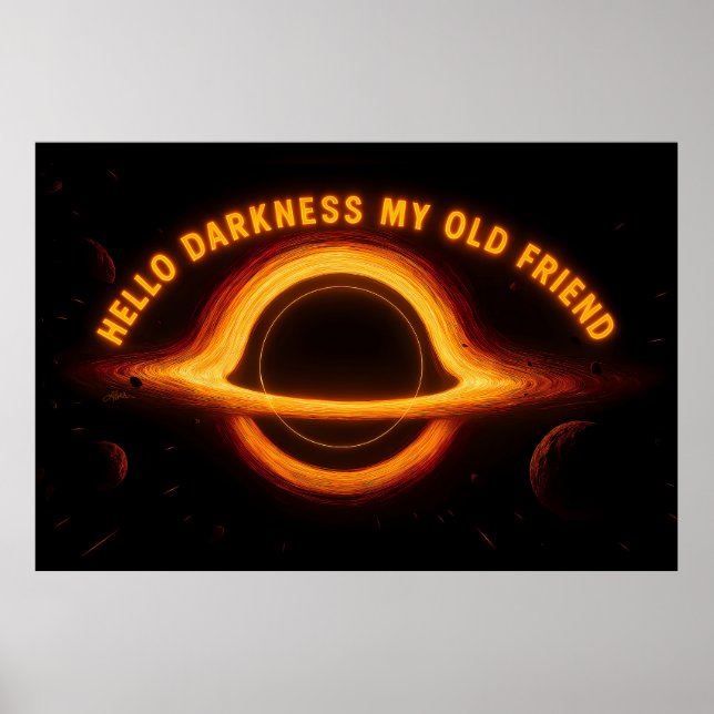 Black Hole Interstellar Conversation Poster (Front)