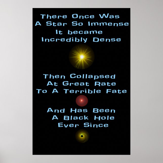 Black Hole Limerick Poster (Front)