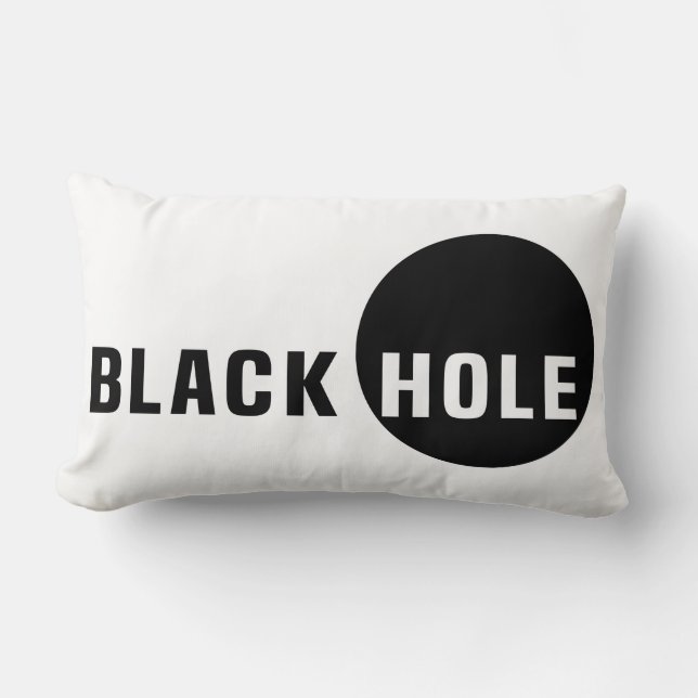 Black Hole Lumbar Pillow (Front)