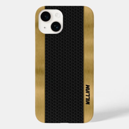 Black Hole Metal Gold Background Case_Mate iPhone 14 Case