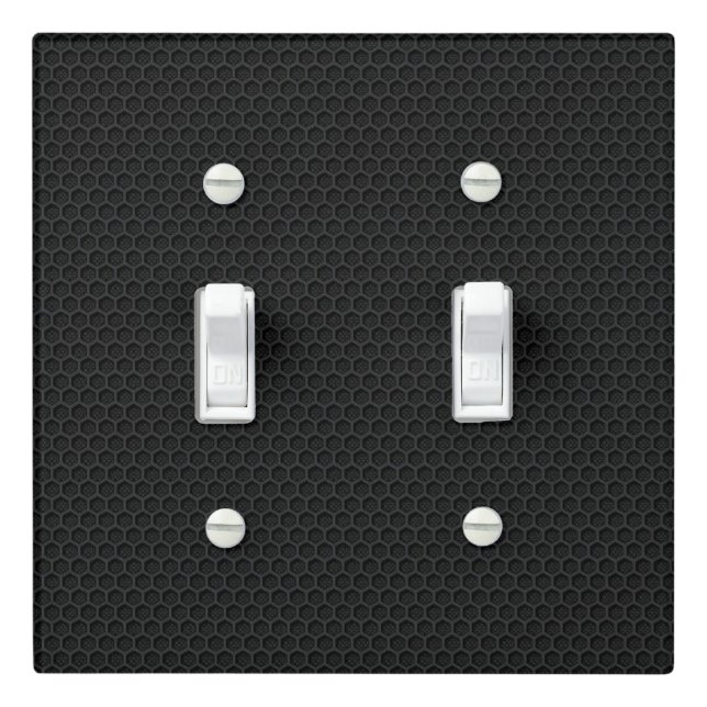 Black Hole Metal Light Switch Cover (In Situ)