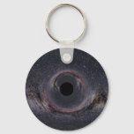 Black Hole Milky Way Keychain at Zazzle