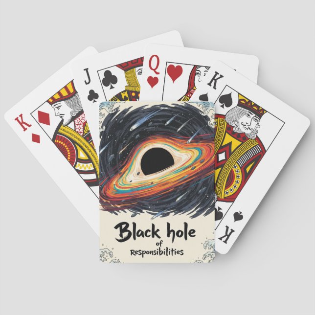 Black Hole of Responsibilities – Funny Space Poker Cards (Back)