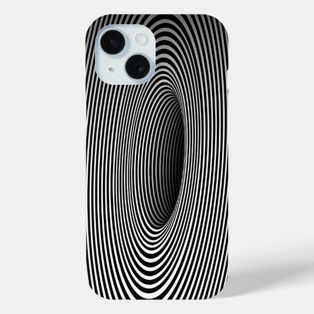 Black Hole Optical Illusion | Custom Case-Mate iPhone Case (Back)