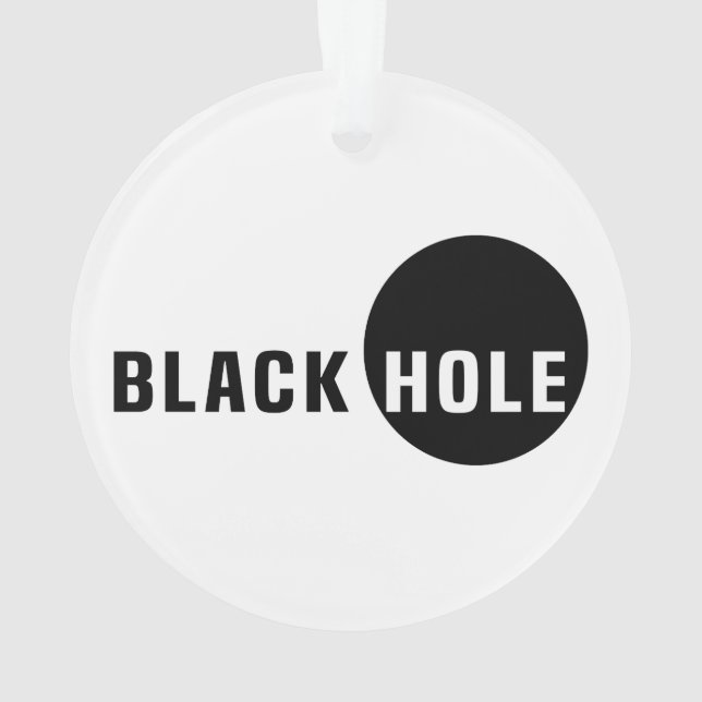 Black Hole Ornament (Back)