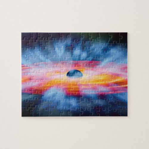 Black Hole Outflows _ Colorful Artist Concept Jigsaw Puzzle