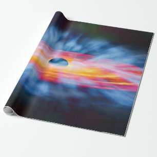 Black Hole Outflows - Colorful Artist Concept Wrapping Paper