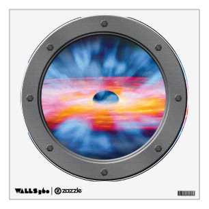 Black Hole Outflows Space Porthole Window View Wall Decal