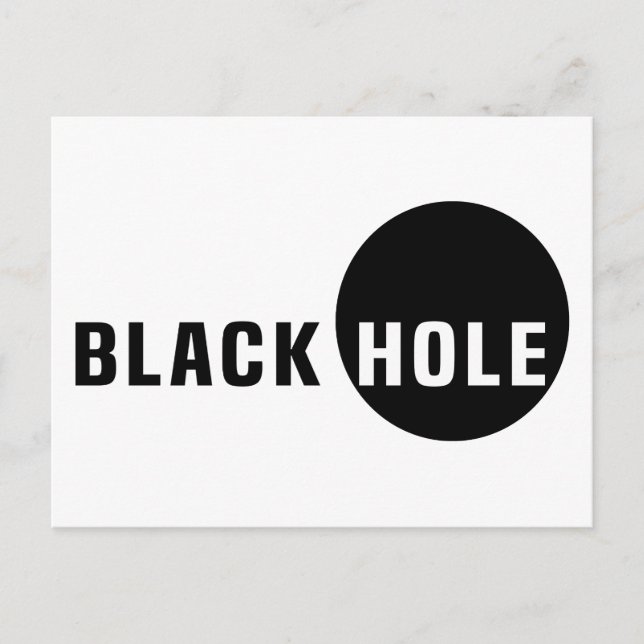 Black Hole Postcard (Front)