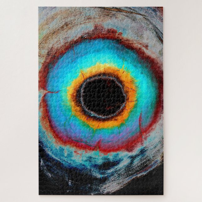 Black Hole Revelation Universe Nebula Watercolor Jigsaw Puzzle (Vertical)