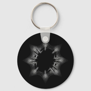 Black Hole Snowflake - Keychain