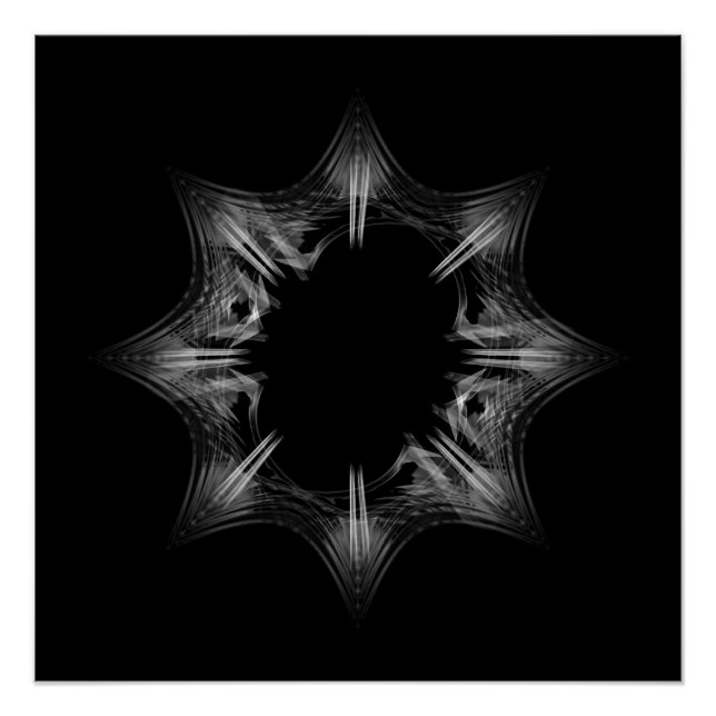 Black Hole Snowflake -  Poster (Front)