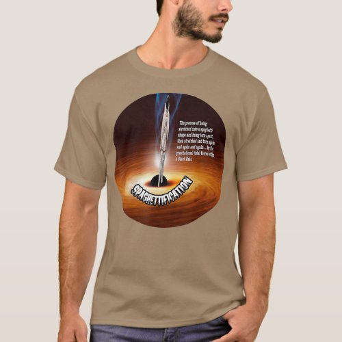 Black Hole Spaghettification Astrophysics Fun T_Shirt