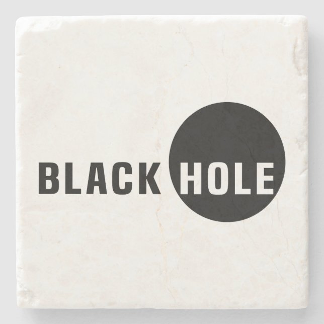 Black Hole Stone Coaster (Front)