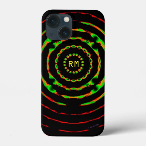 Black Hole Sun Monogrammed iPhone  iPad case