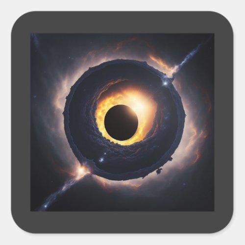 Black Hole Universe  Square Sticker