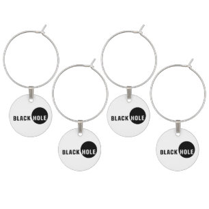 Black Hole Wine Charm
