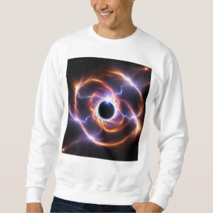 Black Hole with Plasma Flares and Lightening Sweatshirt