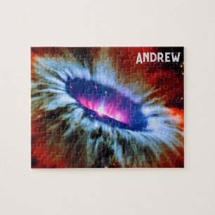 Black Hole with Red Symphony Explosion  in Space Jigsaw Puzzle
