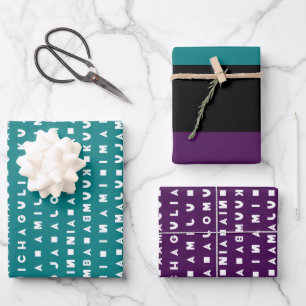 BLACK HOLIDAY WRAPPING PAPER SHEETS