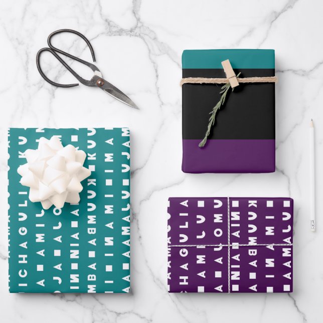 BLACK HOLIDAY WRAPPING PAPER SHEETS (Front)