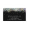 Black Holographic Glitter Business Card