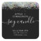 Black Holographic Glitter Soy Candle Label