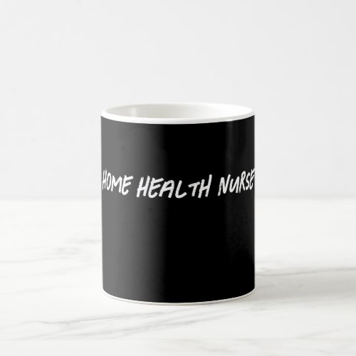 Black Home Health Nurse Coffee Mug