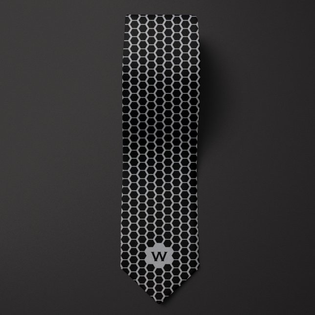 Black Honeycomb Casual Neck Tie (Creator Uploaded)