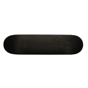Black honeycomb hexagon pattern skateboard deck