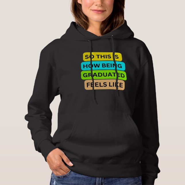 Black hoodie sweater T-Shirt SO_THIS_IS_HOW_BEING_ (Front)