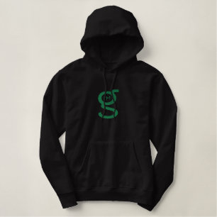Black Hoodie w Large Green Logo