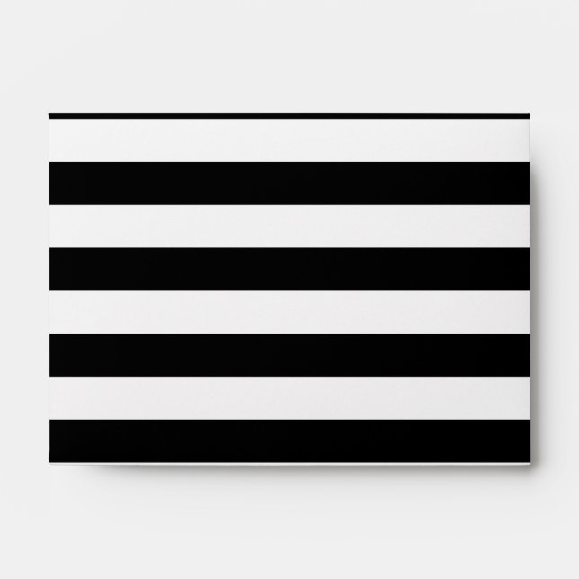 Black Horizontal Stripes Envelope (Front)
