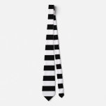 Black Horizontal Stripes Tie at Zazzle