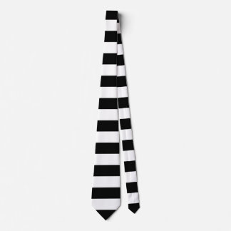 Black Horizontal Stripes Tie