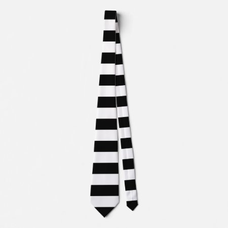 Black Horizontal Stripes Tie