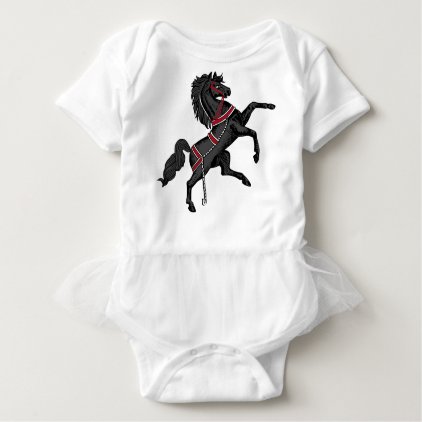 Black Horse Baby Bodysuit
